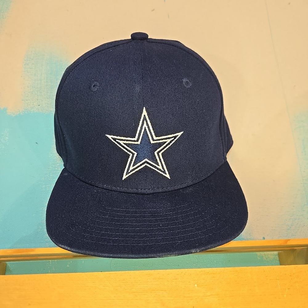 Dallas Cowboys Youth Snapback Navy Blue Hat NFL Team Apparel Flat Bill Adjustabl